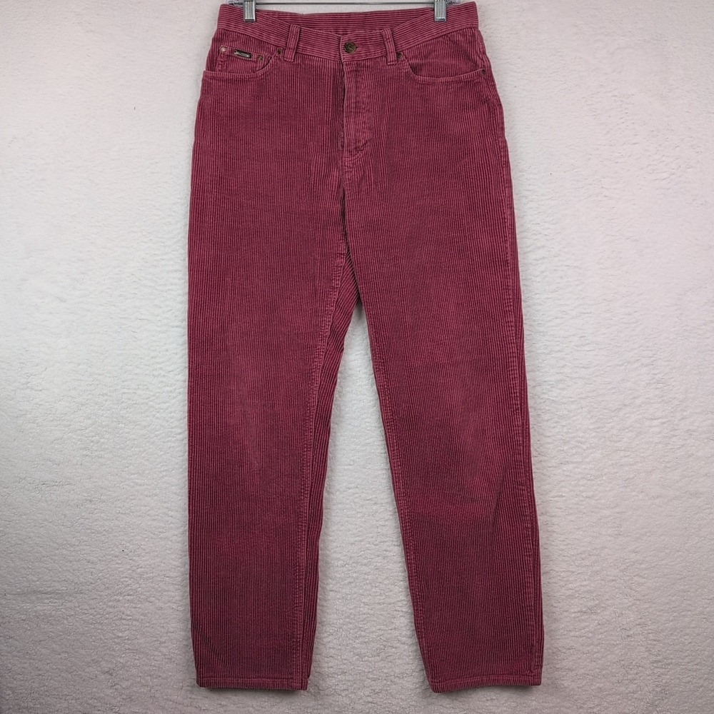RALPH LAUREN Lauren Jeans Co Corduroy Pants Women's 8 Pink‎ Straight Leg VTG